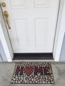 Home doormat pic for home clearing blog